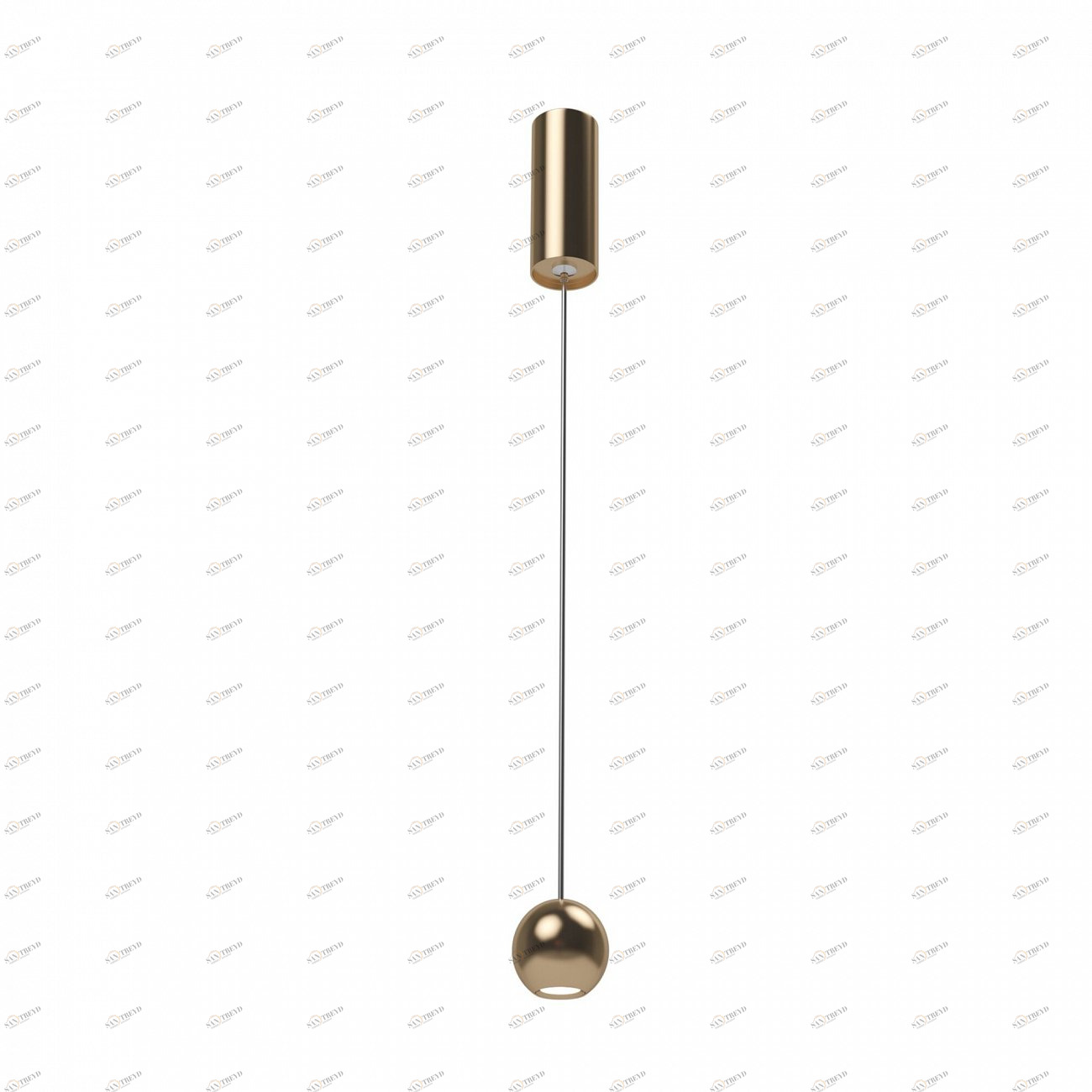 Светильник подвесной светодиодный 215 см розовое золото Harmat P067PL-L5RG3K TECHNICAL PENDANT 00-3957087 Золото 