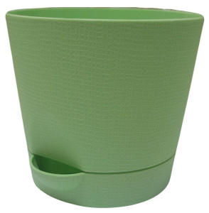 201-1 Горшок д/цветов с поддоном Le Parterre d=9.5 0.35л. зеленый Цветочная коллекция