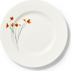 10639862 Dibbern Тарелка подстановочная Dibbern "Впечатление.Красные маки" 31см Фарфор