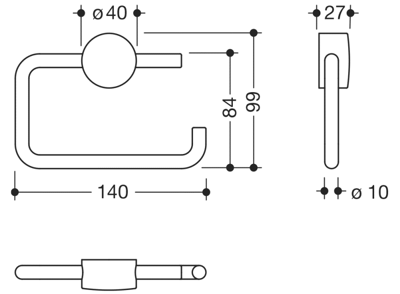 815.21.10060 держатель для туалетной бумаги HEWI WC-Accessoires  - Вид №2
