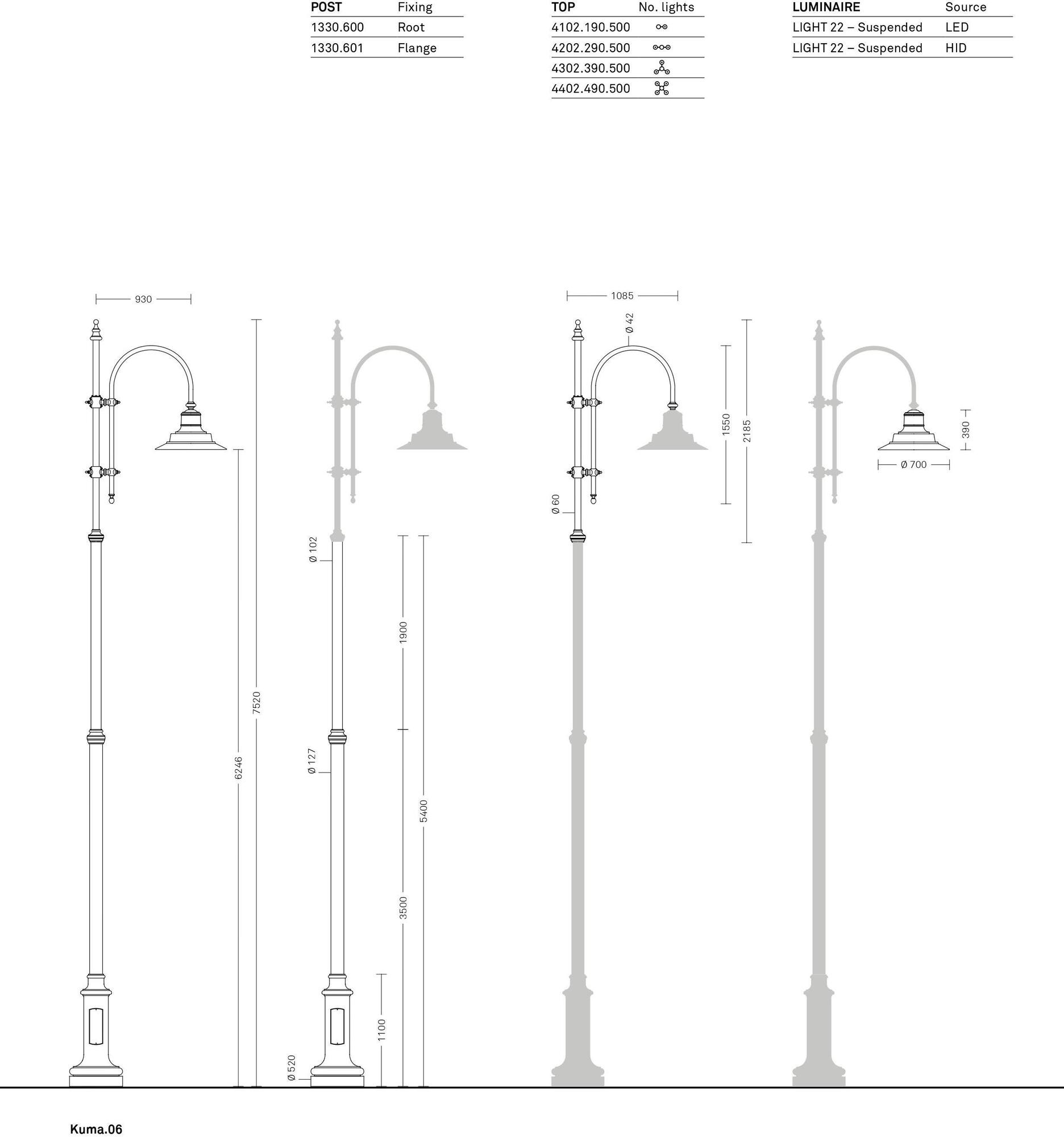 Neri уличный фонарь Kuma sun-id-1352396 - Вид №5