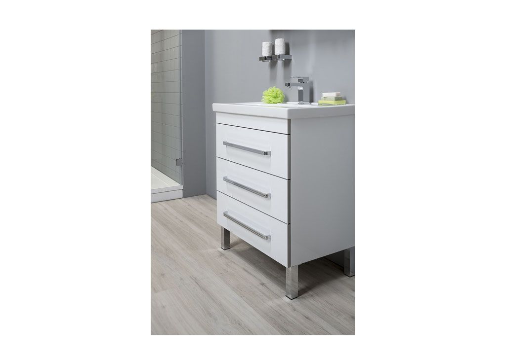 Мебель для ванной Aquanet Сиена 70 белый (напольный 3 ящика) 00196502 - Вид №8
