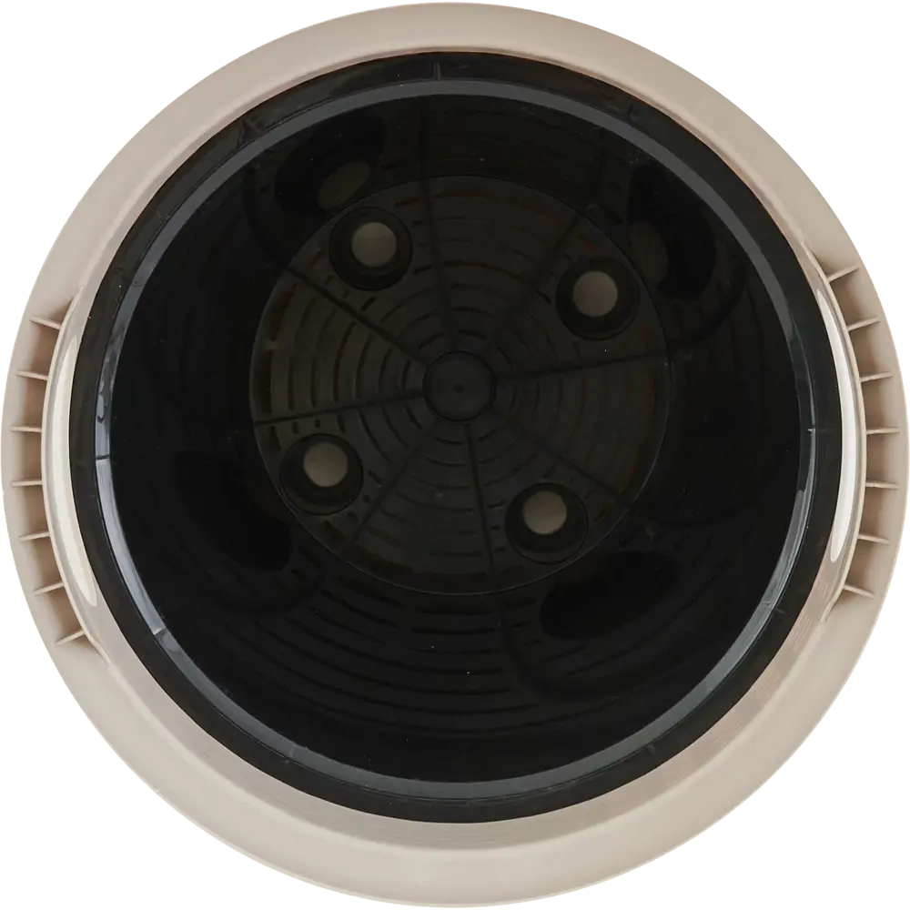 Кашпо Ingreen Ротанг ø32.8 h33 см v11 л пластик молочный шоколад Rattan STLM-2156710 - Вид №1