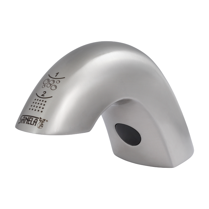 03466 Нержавеющий смеситель для подачи 1 воды, с интегрированным дозатором мыла, 1 л, 230 B/ 50 Гц SANELA 