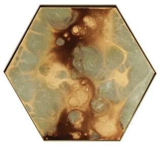 Ethnicraft Стеклянный поднос с ручной росписью Organics 20539 - Вид №1