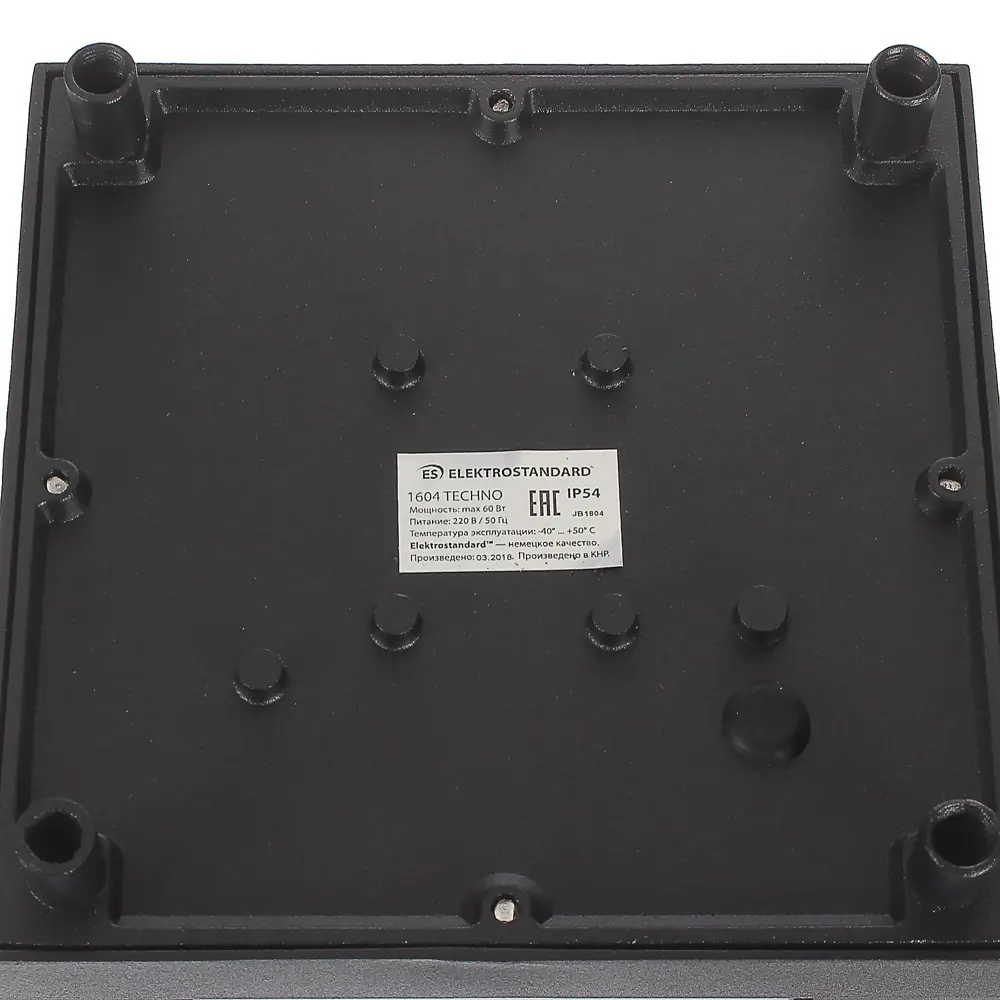 Светильник ландшафтный Elektrostandard «Techno» 1604, 1хE27, IP54, цвет чёрный STLM-2010409 - Вид №1