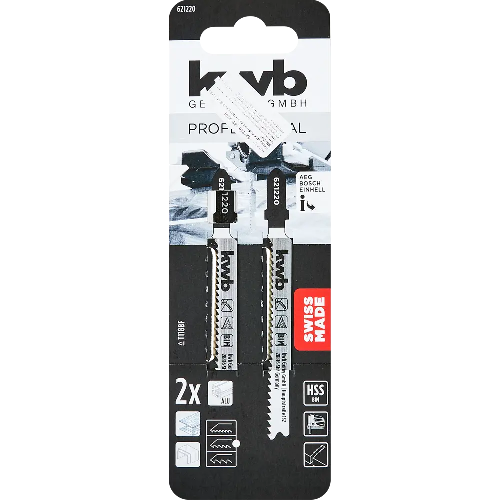 Пилка для лобзика по стали KWB T118BF, 2 шт STLM-2065205 - Вид №3