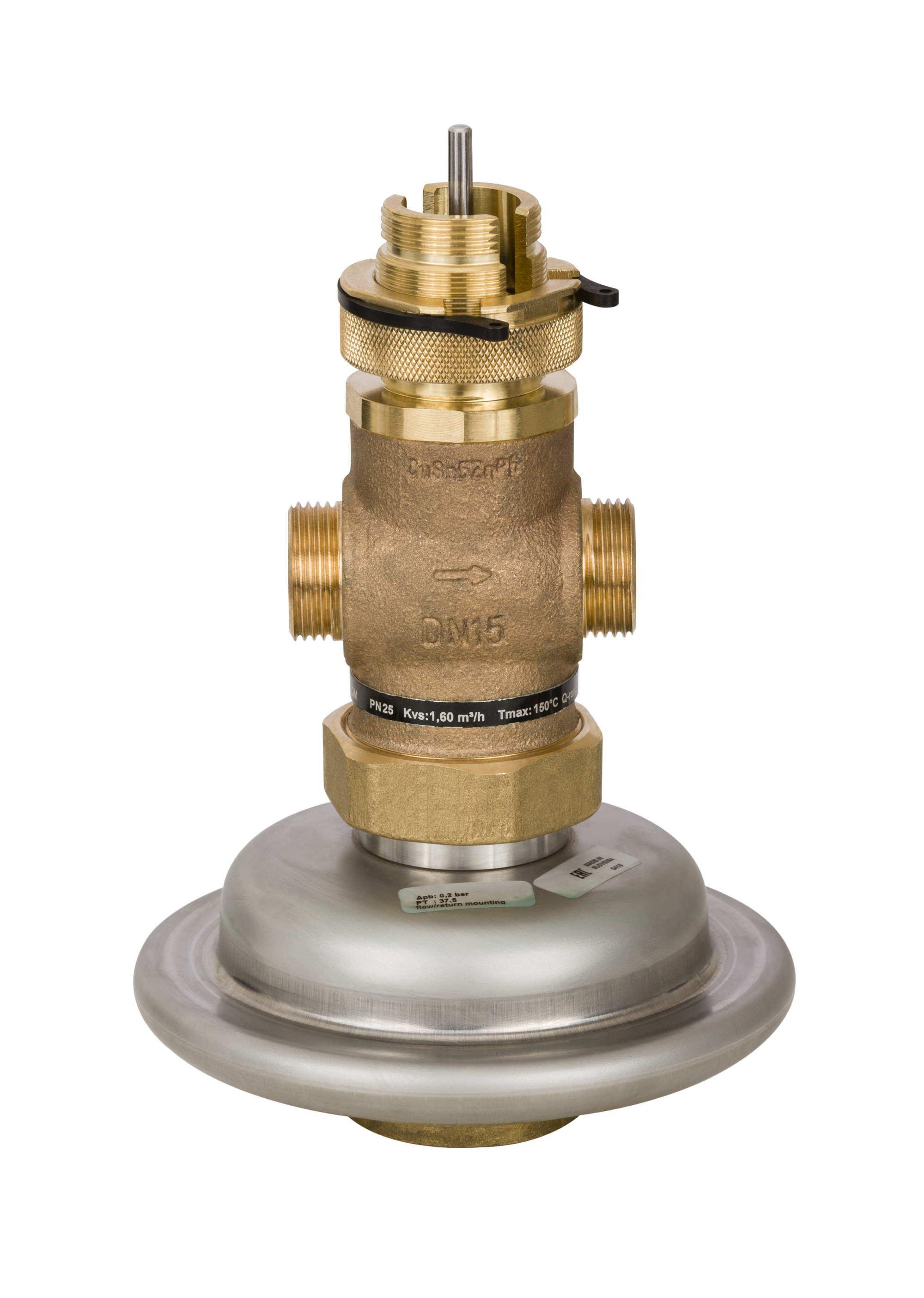Danfoss Клапан регулирующий комбинированный AVQM с наружной резьбой или фланцевый Комб. р-рAVQM PN16 15/0,4//0,2/резьб. 003H6733  - Вид №34
