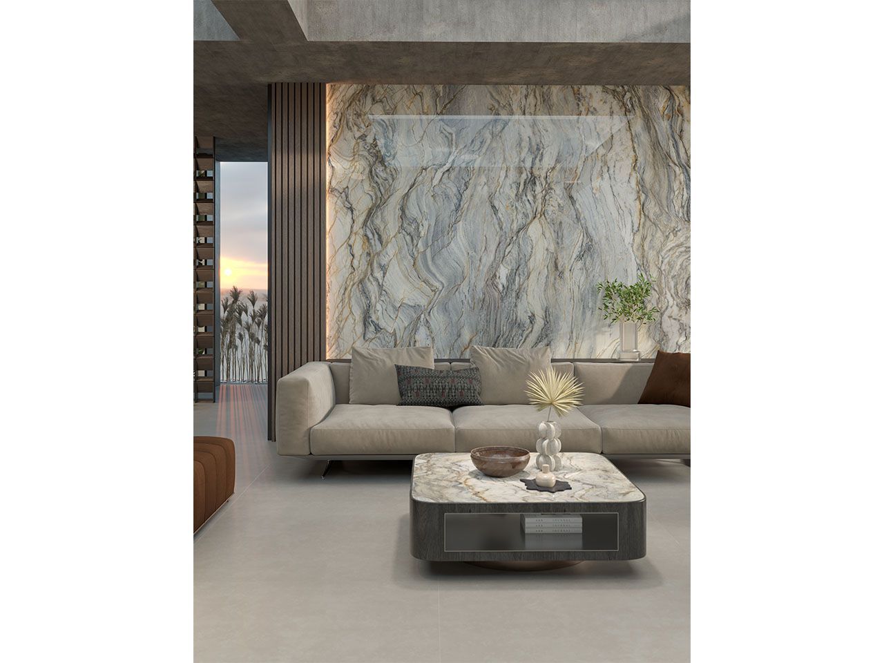 Пол / керамогранит с мраморным эффектом Kaleseramik плиты ARCH-00089288 - Вид №2