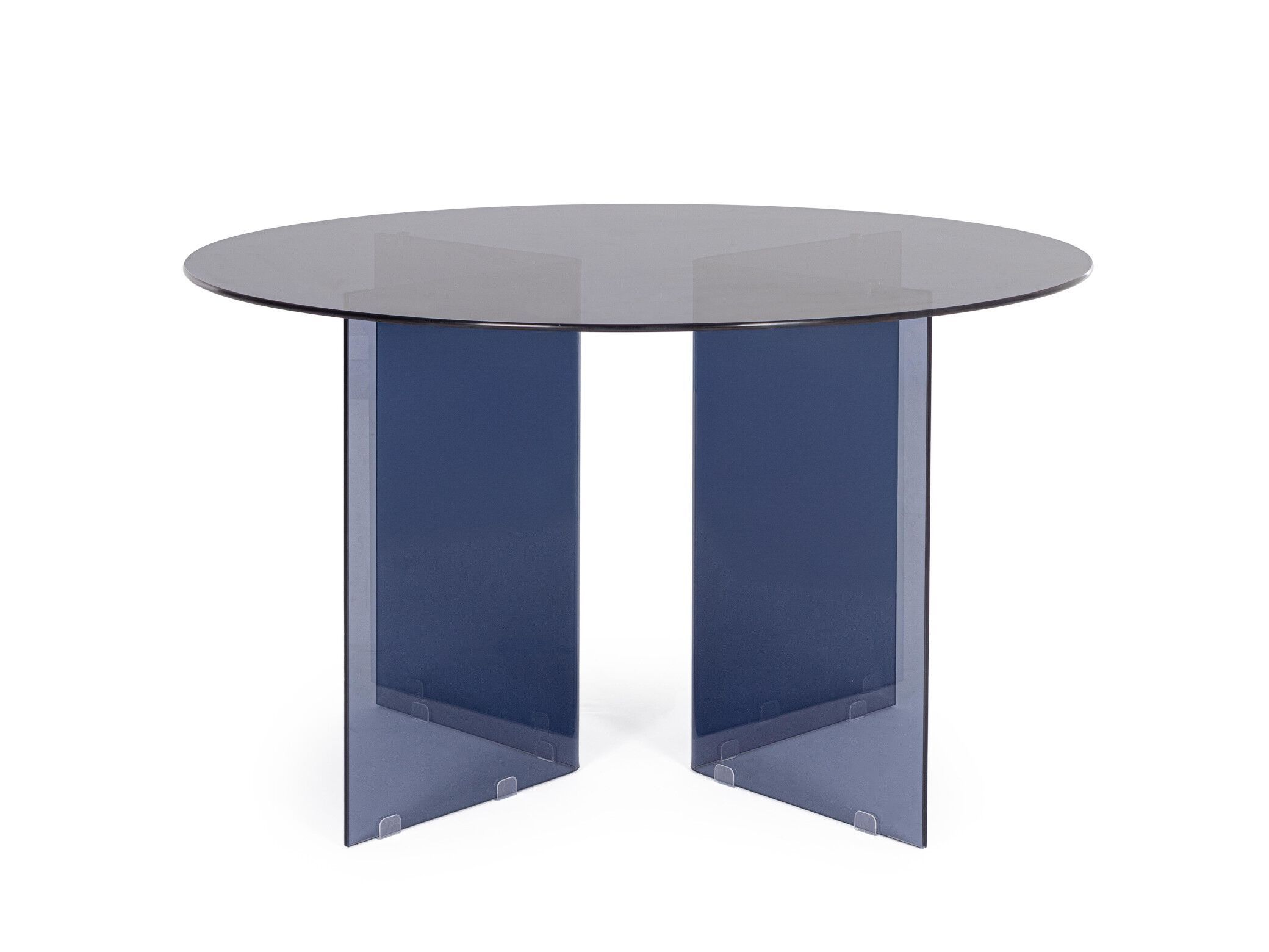 Круглый обеденный стол из закаленного стекла BIZZOTTO радужная оболочка ARCH-00152048 - Вид №3