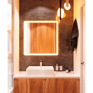 Зеркало для ванной Omega Glass Тип 3 SD303 с подсветкой 70x70 см квадратное