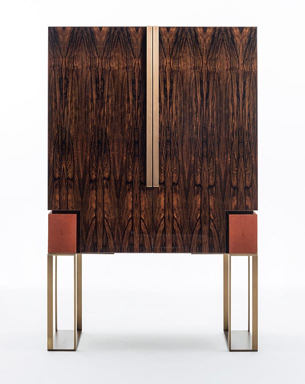 Эбеновый барный шкаф со встроенным освещением OAK Милан ARCH-00001744 - Вид №1