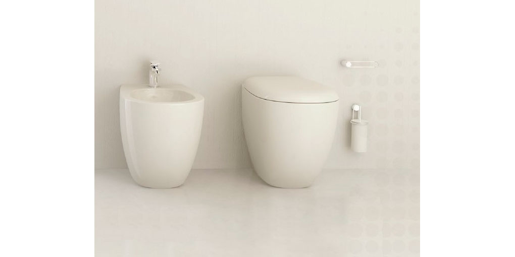 AB10 Приставной унитаз напольный Белый Ceramica Hidra ABC Италия - Вид №2