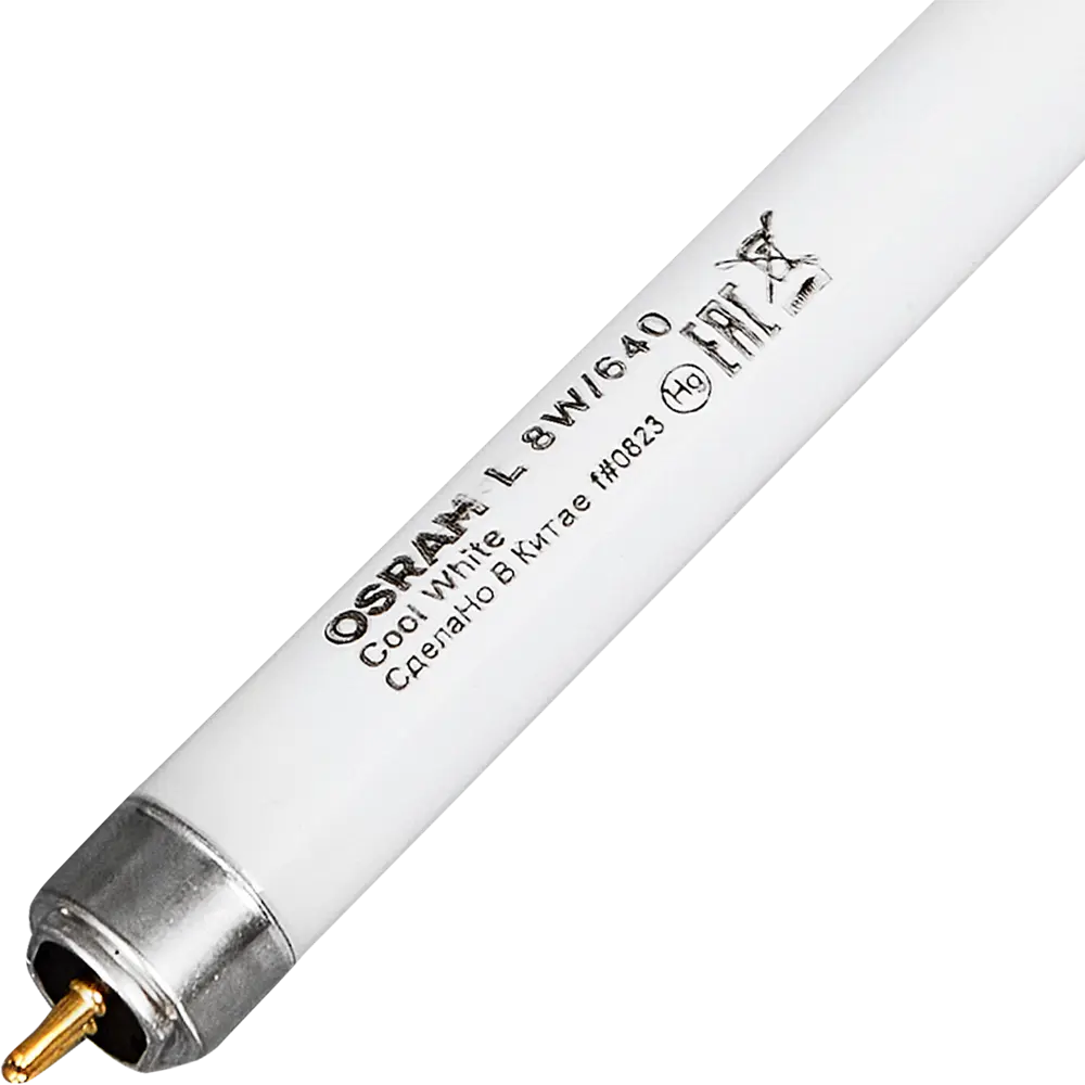 Лампа люминесцентная Osram G5 56 В 8 Вт туба 385 лм цвет света нейтральный белый 89353943 STLM-2054451  - Вид №1
