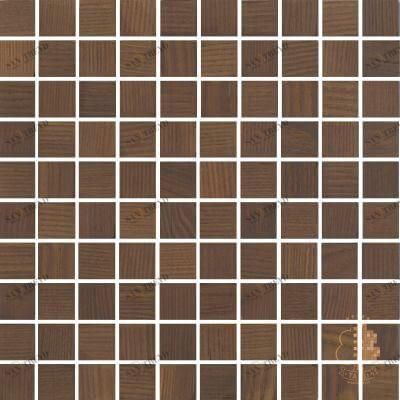 Мозаика и 3D панели из дерева Tarsi Матрица 1т1 Термоясень Селект с брашью (Текстурированная) 275х275 мм 1401100077