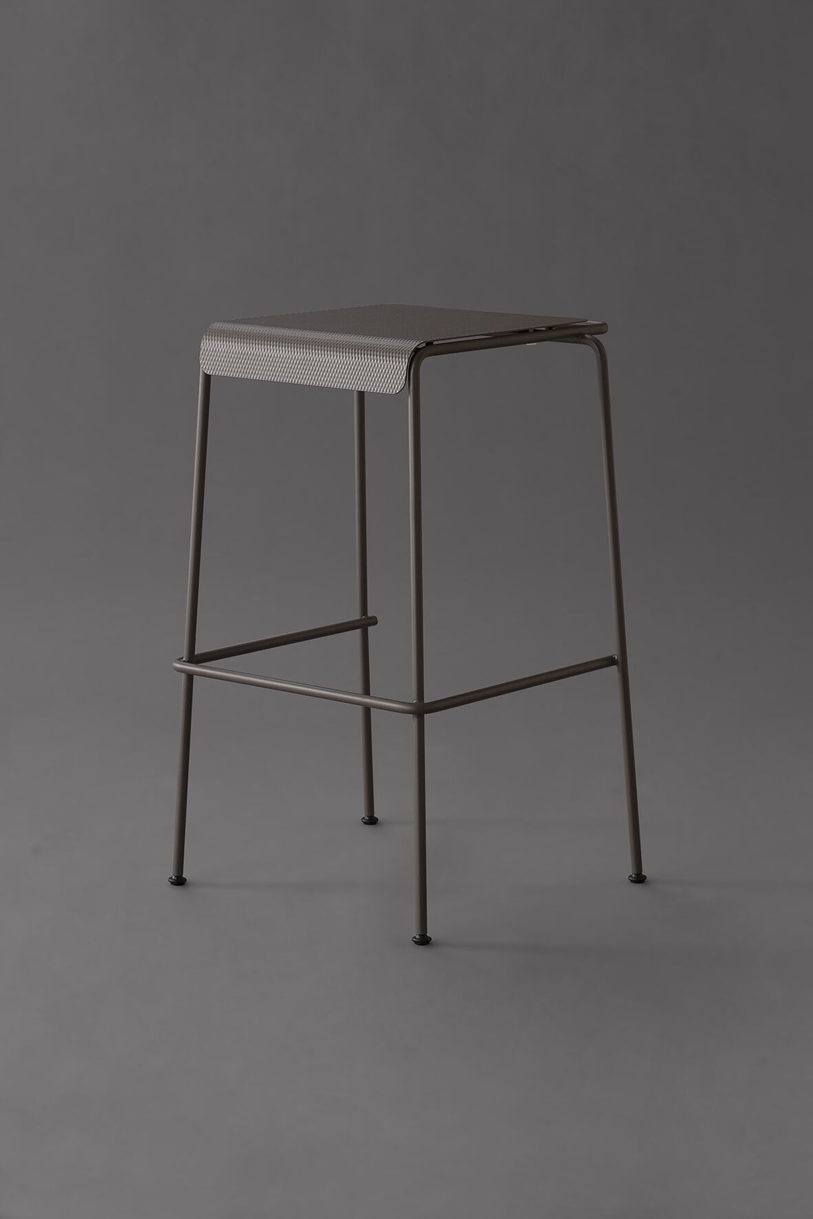 Высокий стул из нержавеющей стали с подставкой для ног Kastel Koki ARCH-00072557 - Вид №6