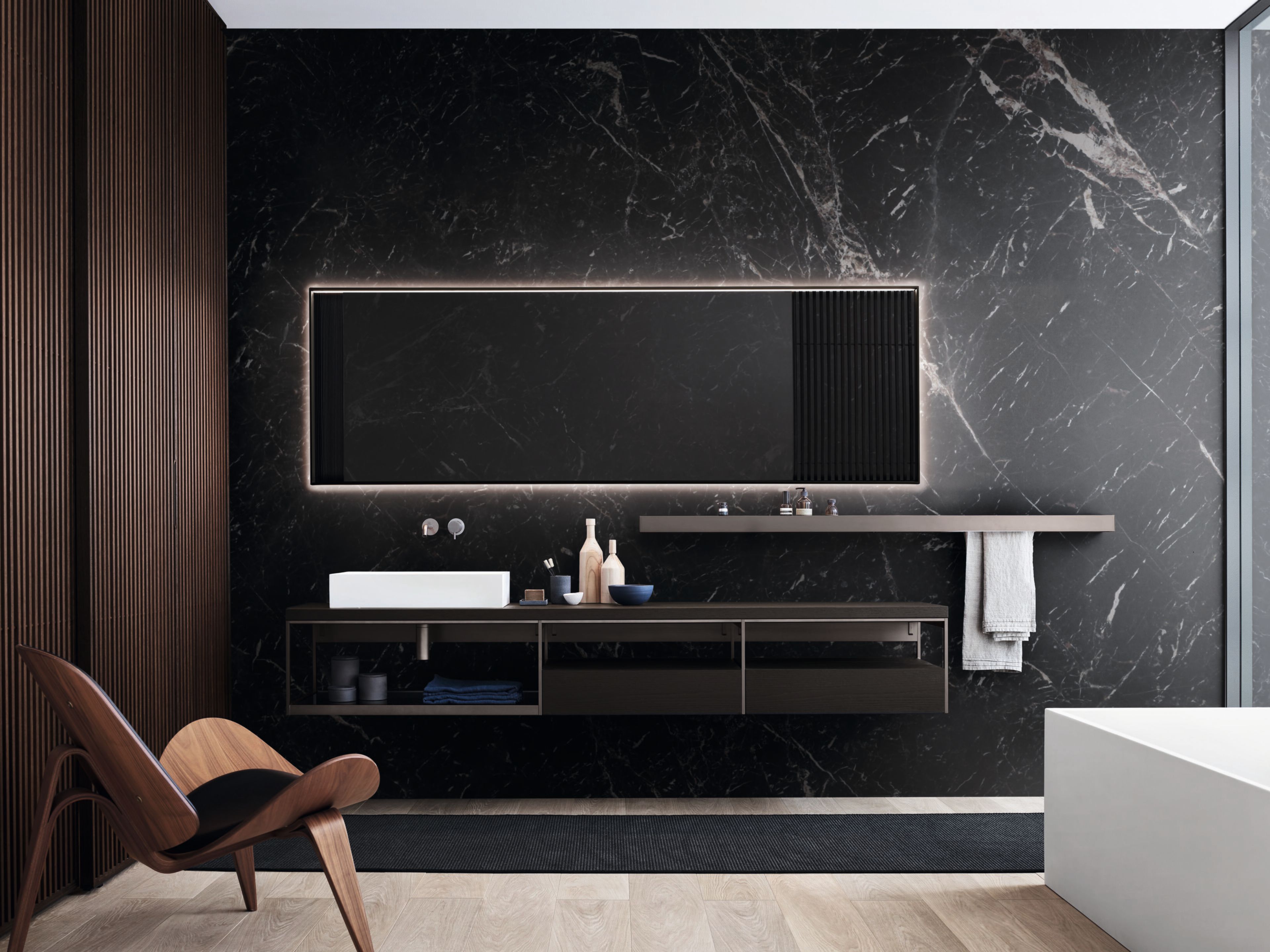 Полностью деревянная мебель для ванной комнаты Noorth Fjord ARCH-00146829