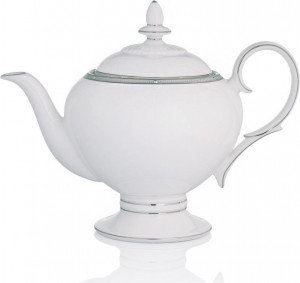 32186 Noritake Чайник Noritake "Рочель,платиновый кант" 1л Фарфор костяной