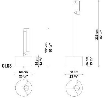 Maxalto Подвесной светильник с тканевым абажуром Leukon sun-id-1388235 - Вид №3