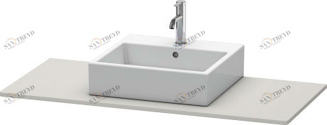 XS060F00707 Консоль XSquare #XS060F 1200 x 550 мм Бетонно-серый матовый декор Duravit