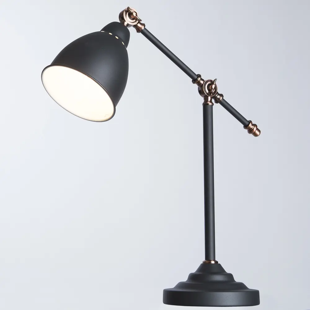 Настольная лампа Braccio 1xE27x60 Вт, цвет чёрный матовый Arte Lamp STLM-2187866 - Вид №3