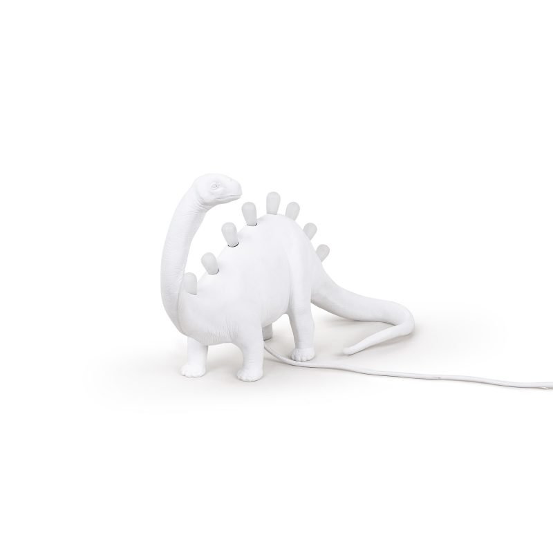 Настольная лампа белая 31х49 см Brontosaurus 14782 SELETTI ЖИВОТНЫЕ 00-3882456 Белый - Вид №4