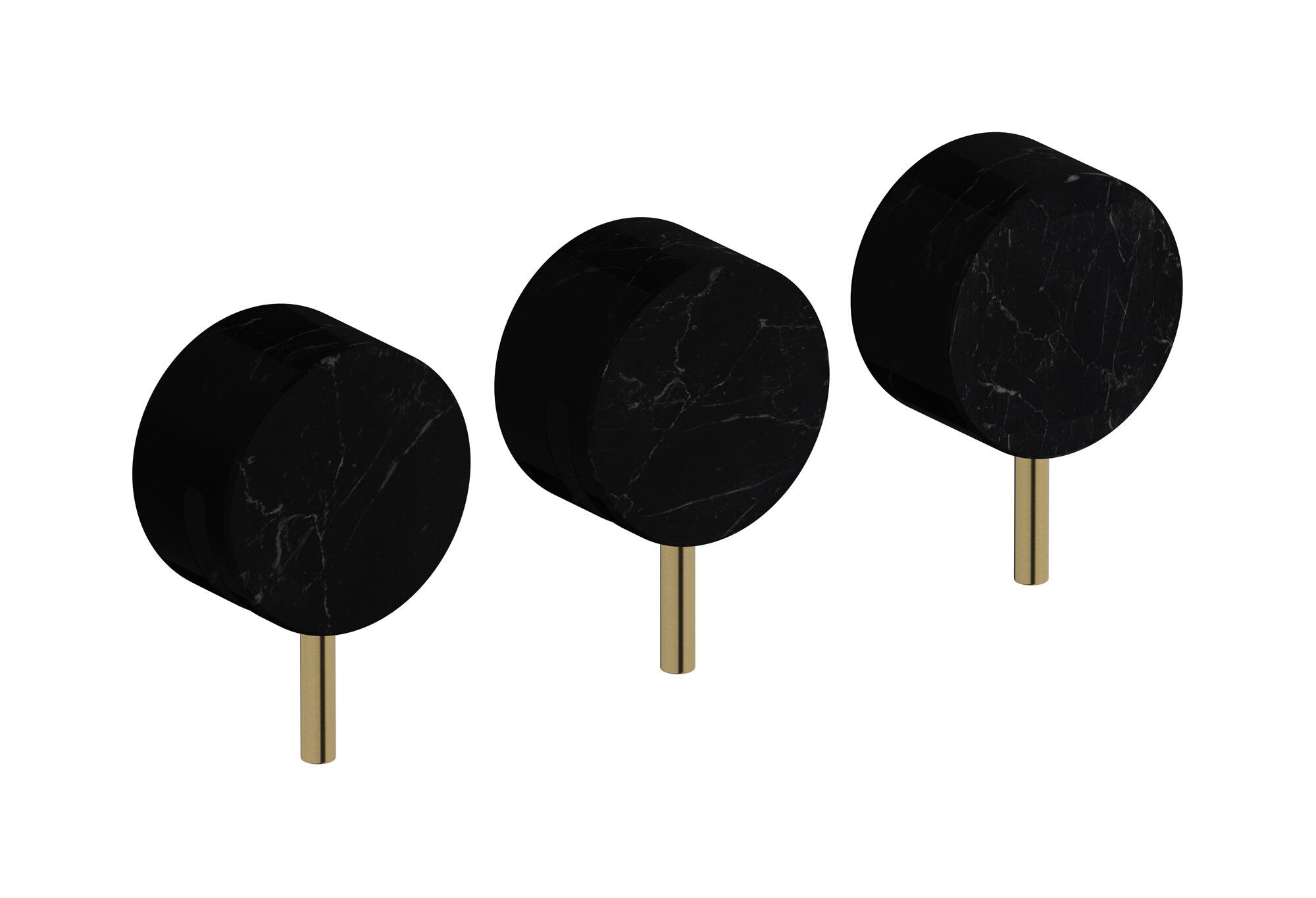 Мраморный встраиваемый смеситель для душа с 3 отверстиями и переключателем IB мрамор + мрамор Elle ARCH-00101159 - Вид №15