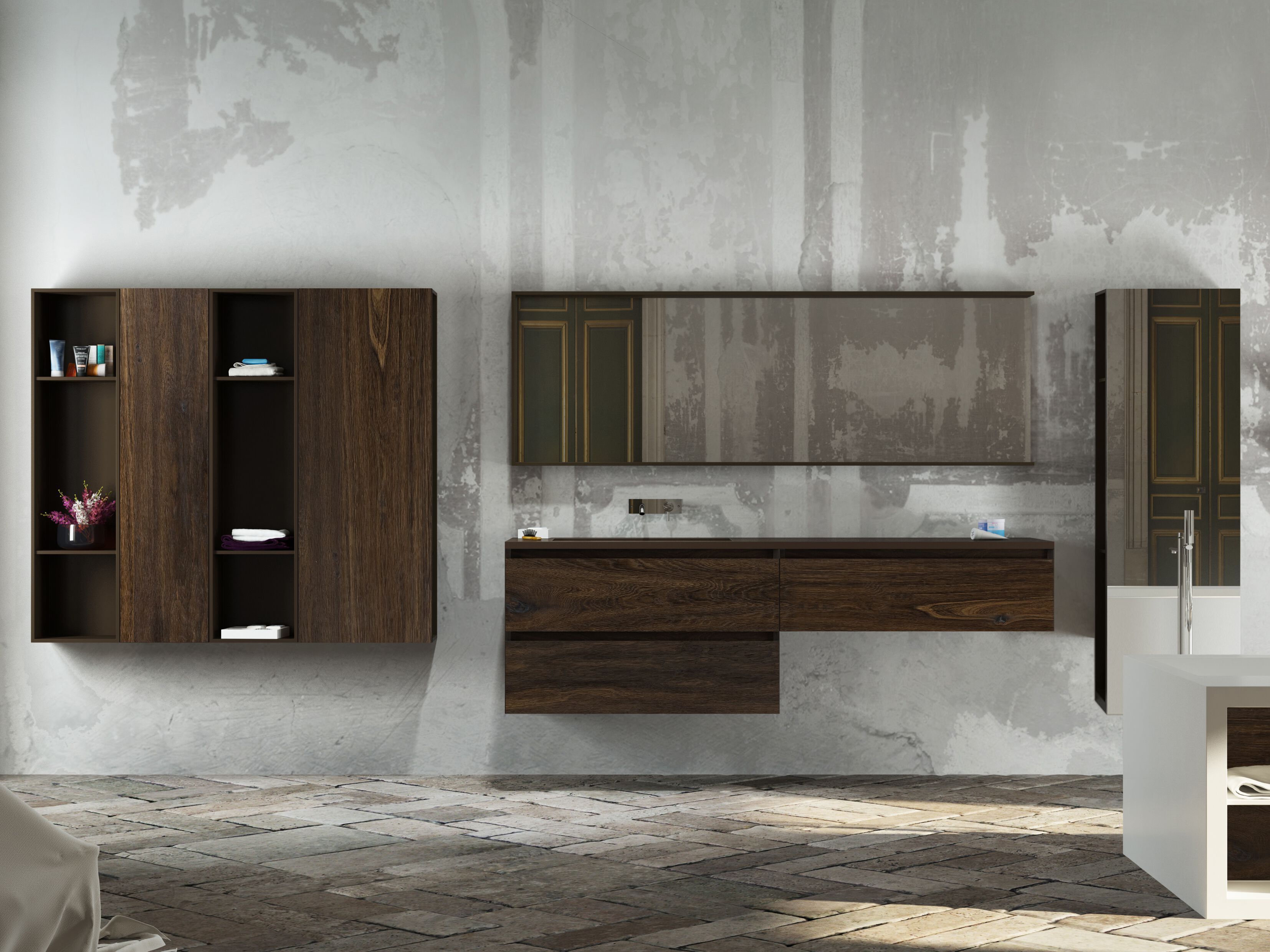 Деревянный подвесной умывальник Acquapazza PLAY with Matter ARCH-00022555