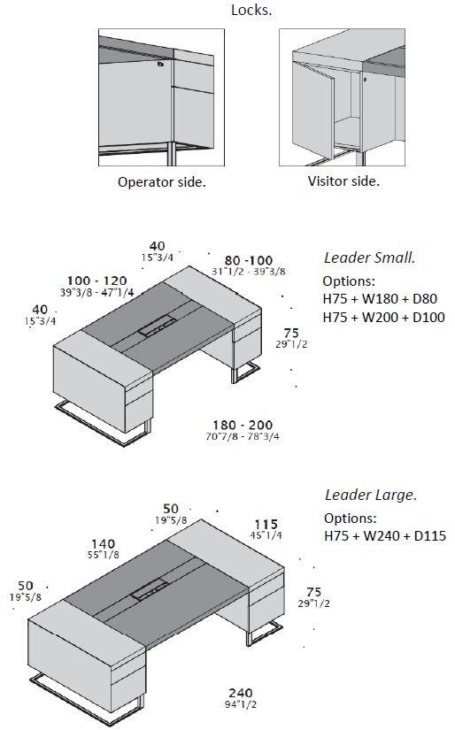 ESTEL GROUP Рабочий стол из дерева и кожи Deck sun-id-1481881 - Вид №9