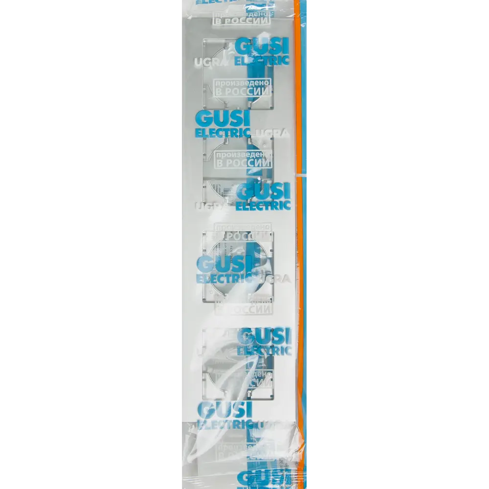 Рамка GUSI Electric City на 4 поста в серебристом исполнении 84695727 Ugra STLM-0053821 - Вид №3