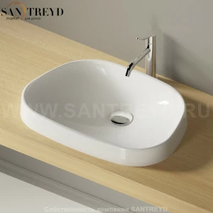 ACER0719ZZZ Накладная раковина под столешницу  овальная Agape Pear