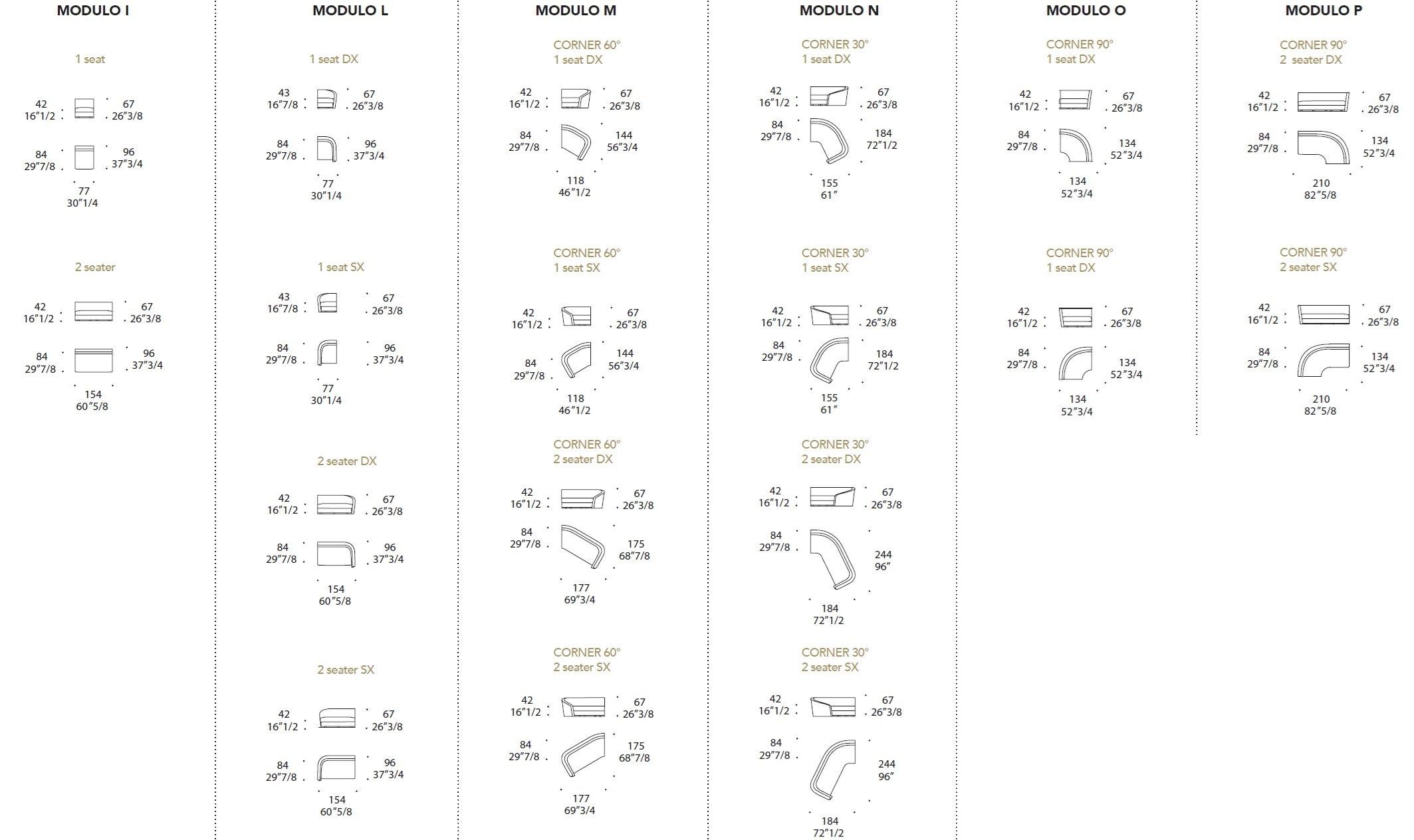 Съемный модульный диван из кожи и ткани REFLEX Pininfarina home design ARCH-00097782 - Вид №5