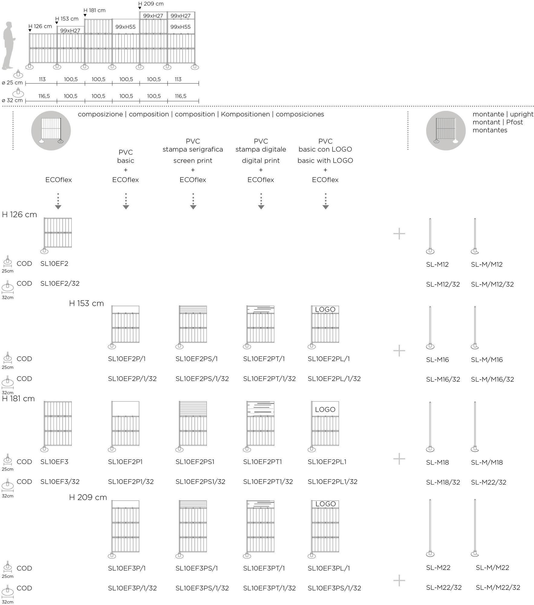 Slalom Отдельно стоящая офисная перегородка из trevira® cs Ecorange sun-id-1442797 - Вид №12