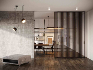 Деревянная перегородка