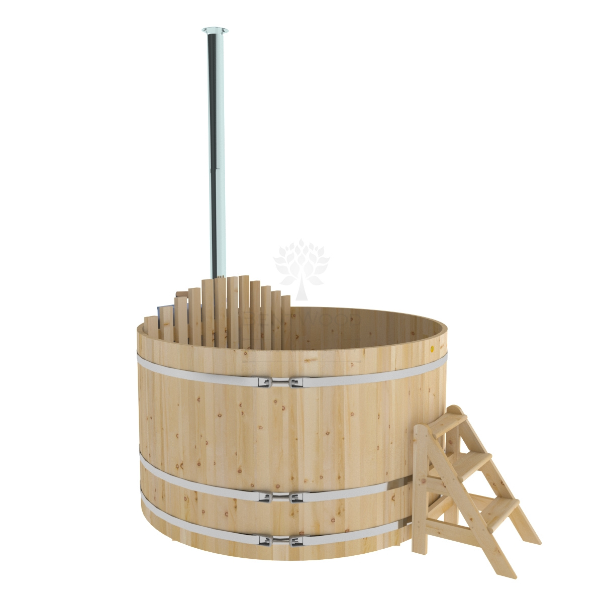 1614 Фурако из кедра D=2.1 с внутренней печкой. Высота 1,2м. Исполнение "Стандарт". Alyarus 