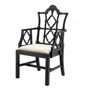 Кресло Rufino от Eichholtz черное EICHHOLTZ ДИЗАЙНЕРСКИЕ, EICHHOLTZ 062308 Черный