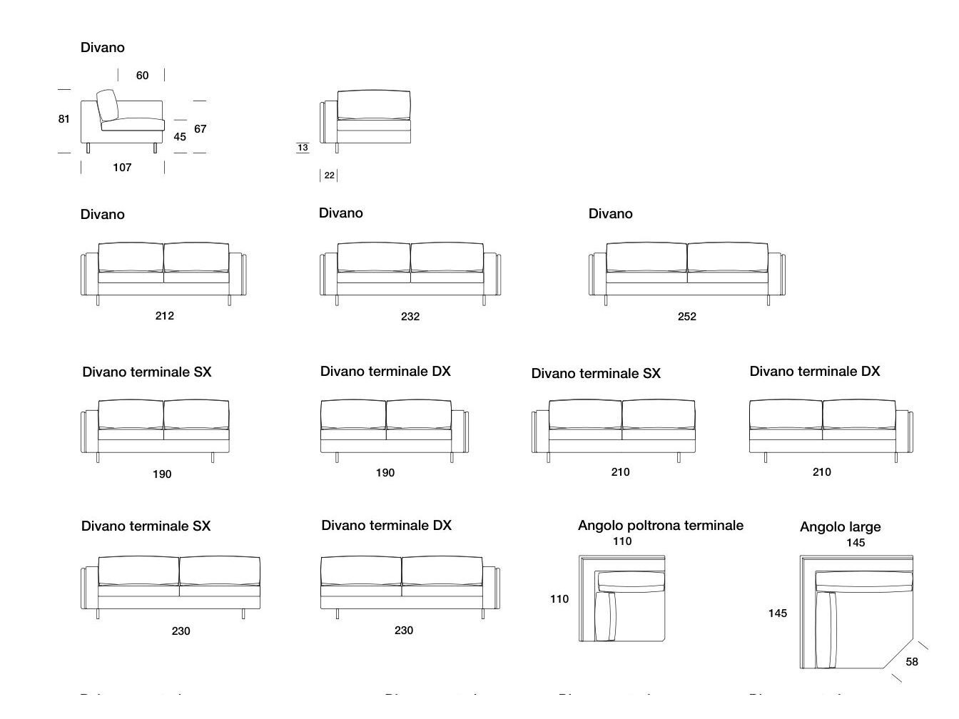 Ткань диван Former In Italia Horik ARCH-00058963 - Вид №7