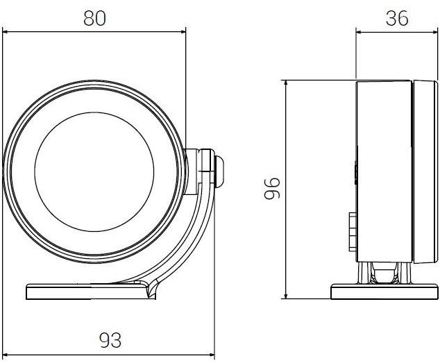 Goccia Illuminazione Регулируемый алюминиевый светодиодный проектор для улицы Clock sun-id-1438125 - Вид №4