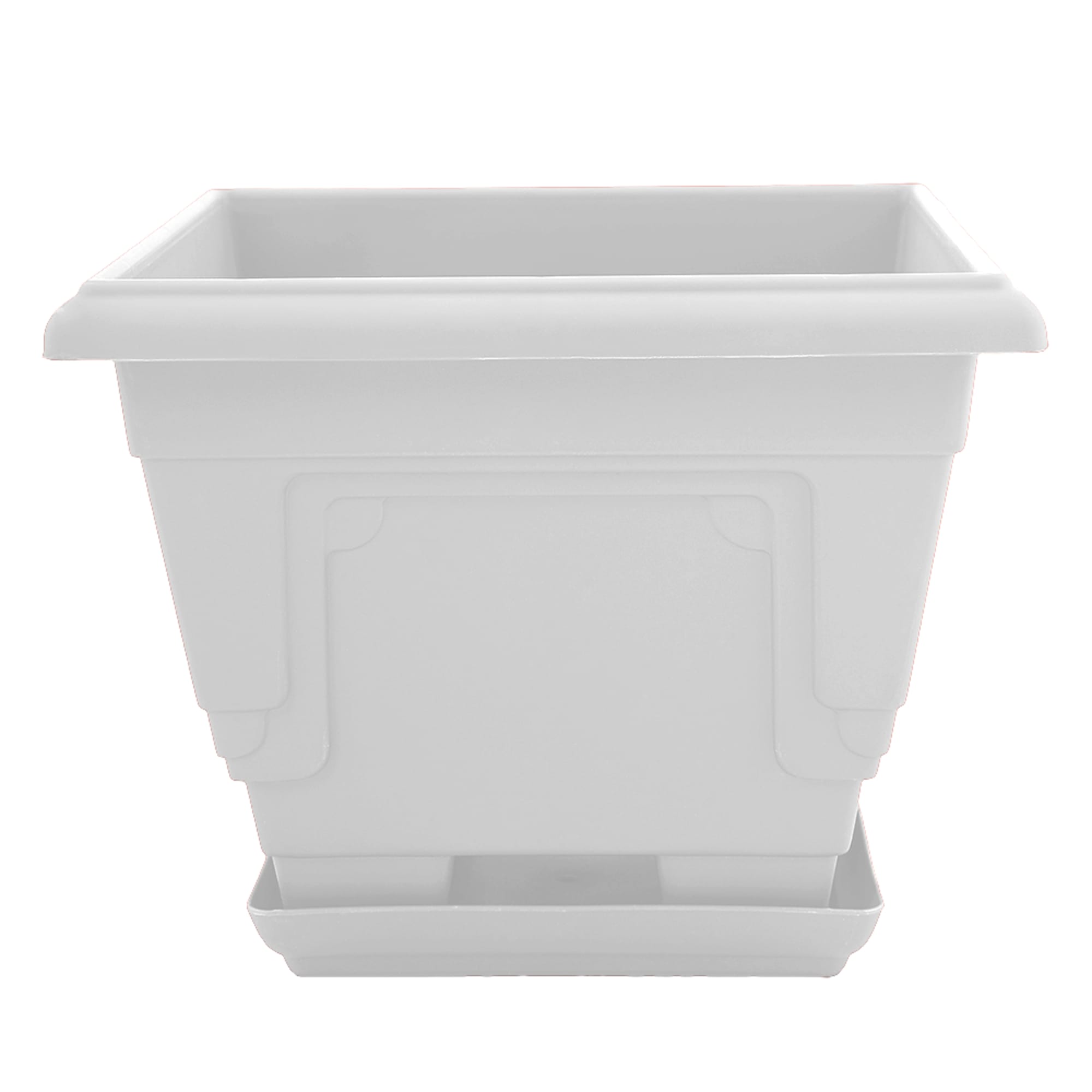 85650174 Горшок цветочный Петуния 18x11x18 см v2 л пластик белый Santreyd 