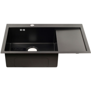 Мойка D7851HB-L MELANA ProfLine 3,0/220 ГРАФИТ врезная прямоугольная левая D7851HB-L
