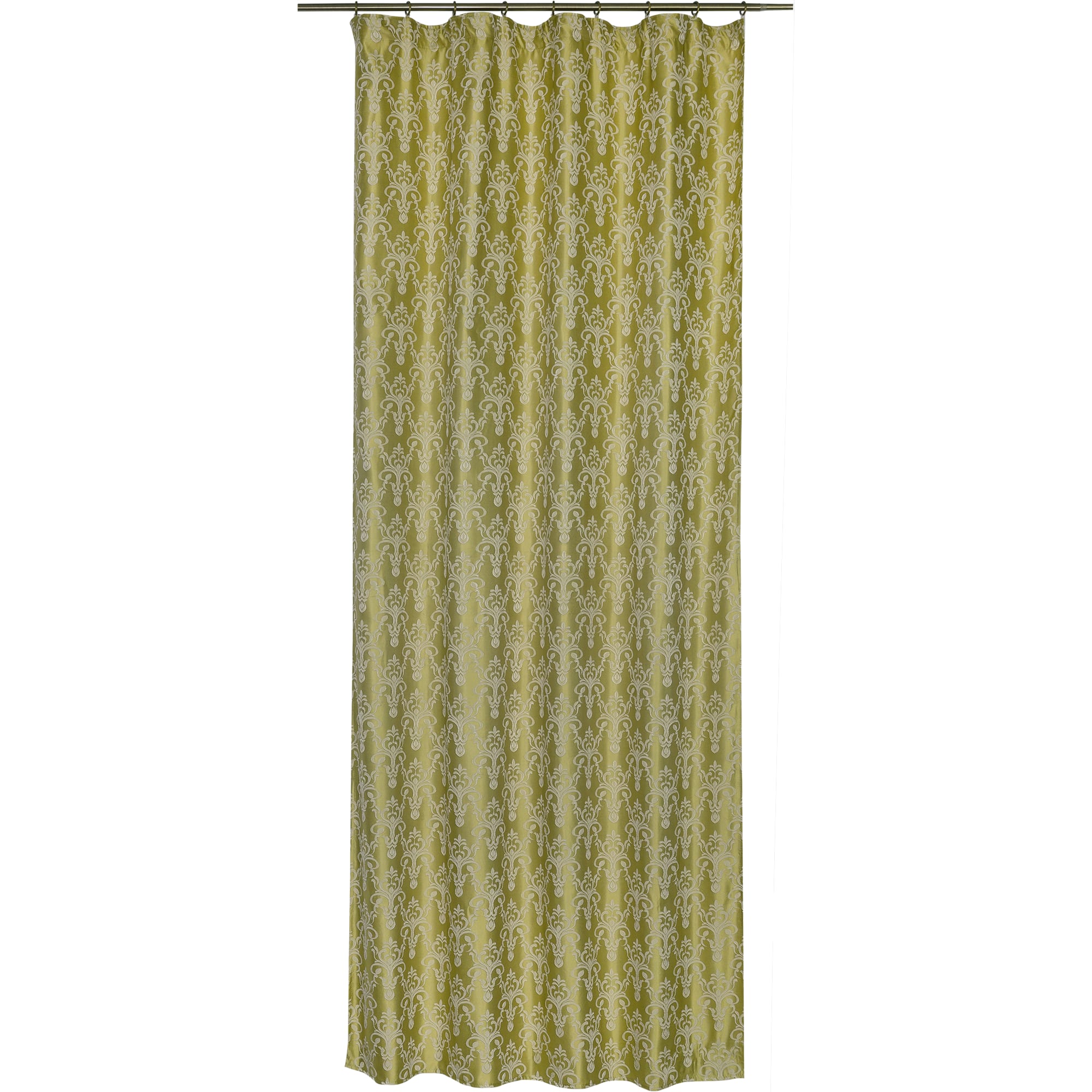 14303862 Штора, Madlen зеленая, 140х260 см, лента Santreyd 