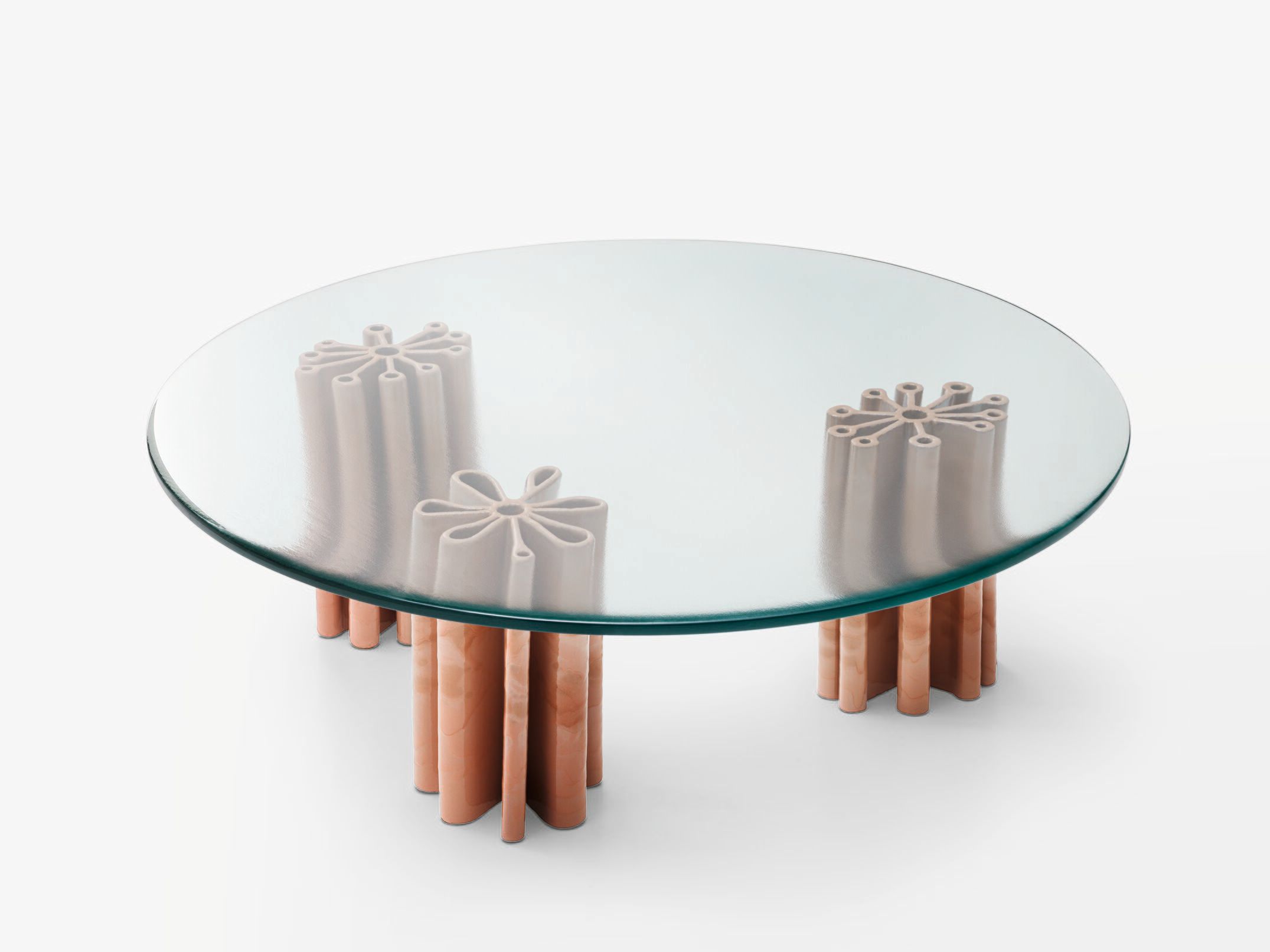 Стеклянный круглый садовый столик Paola Lenti PRIMULA ARCH-00130408 - Вид №1