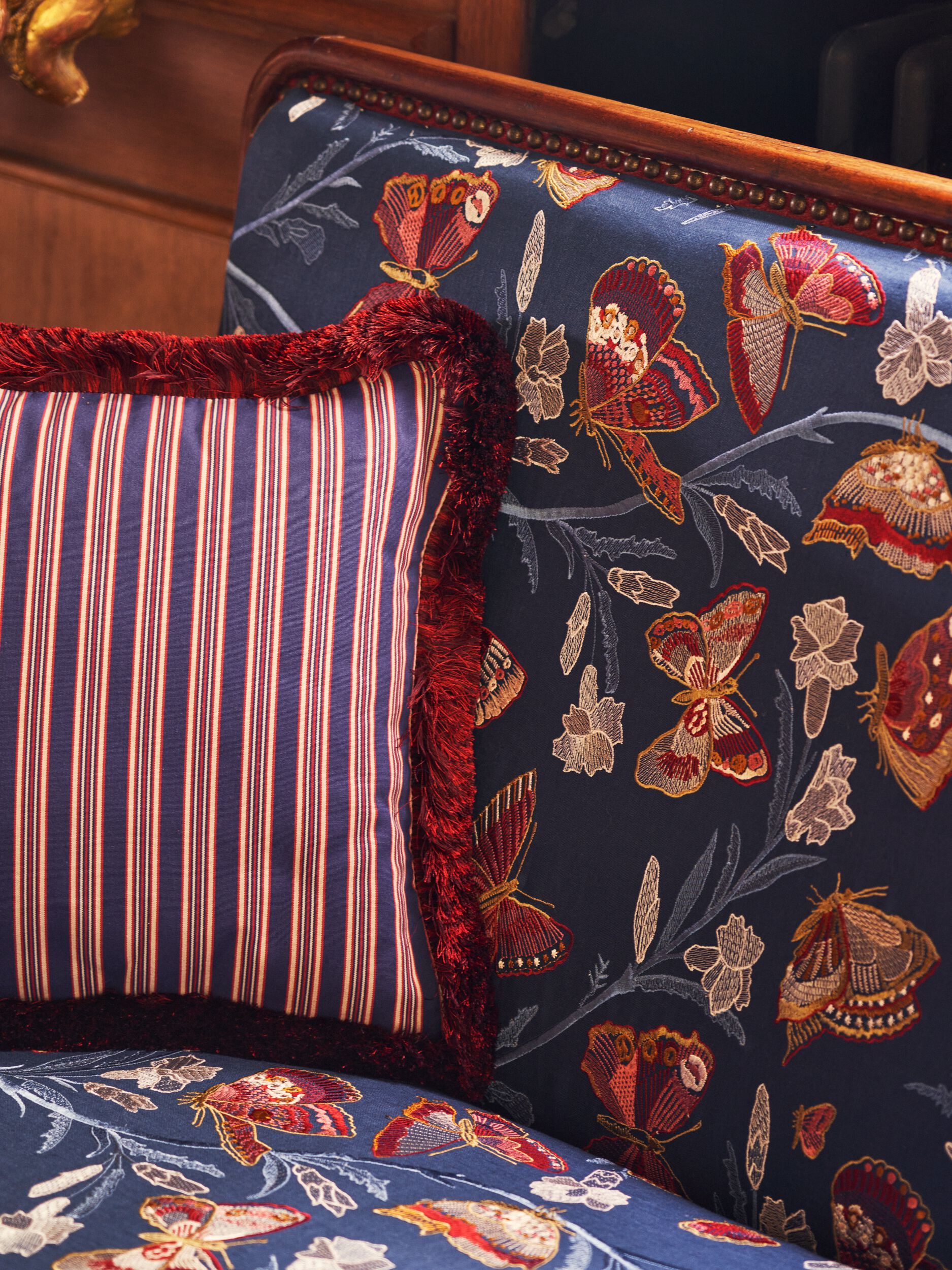 Льняная ткань для штор LELIEVRE Quenin-Belle Époque ARCH-00027639 - Вид №7