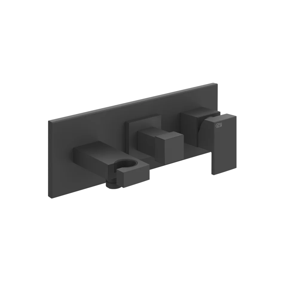 Смеситель для ванны-смеситель для душа 44910 299 Gessi Rettangolo МАТОВО-ЧЕРНЫЙ 44910299