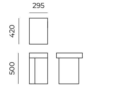 Прямоугольный журнальный столик Cimento® Zaccaria ARCH-00106454 - Вид №6
