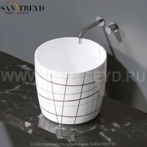 L106.415G Накладная раковина на столешницу  овальная A. e T. Italia PILLAR