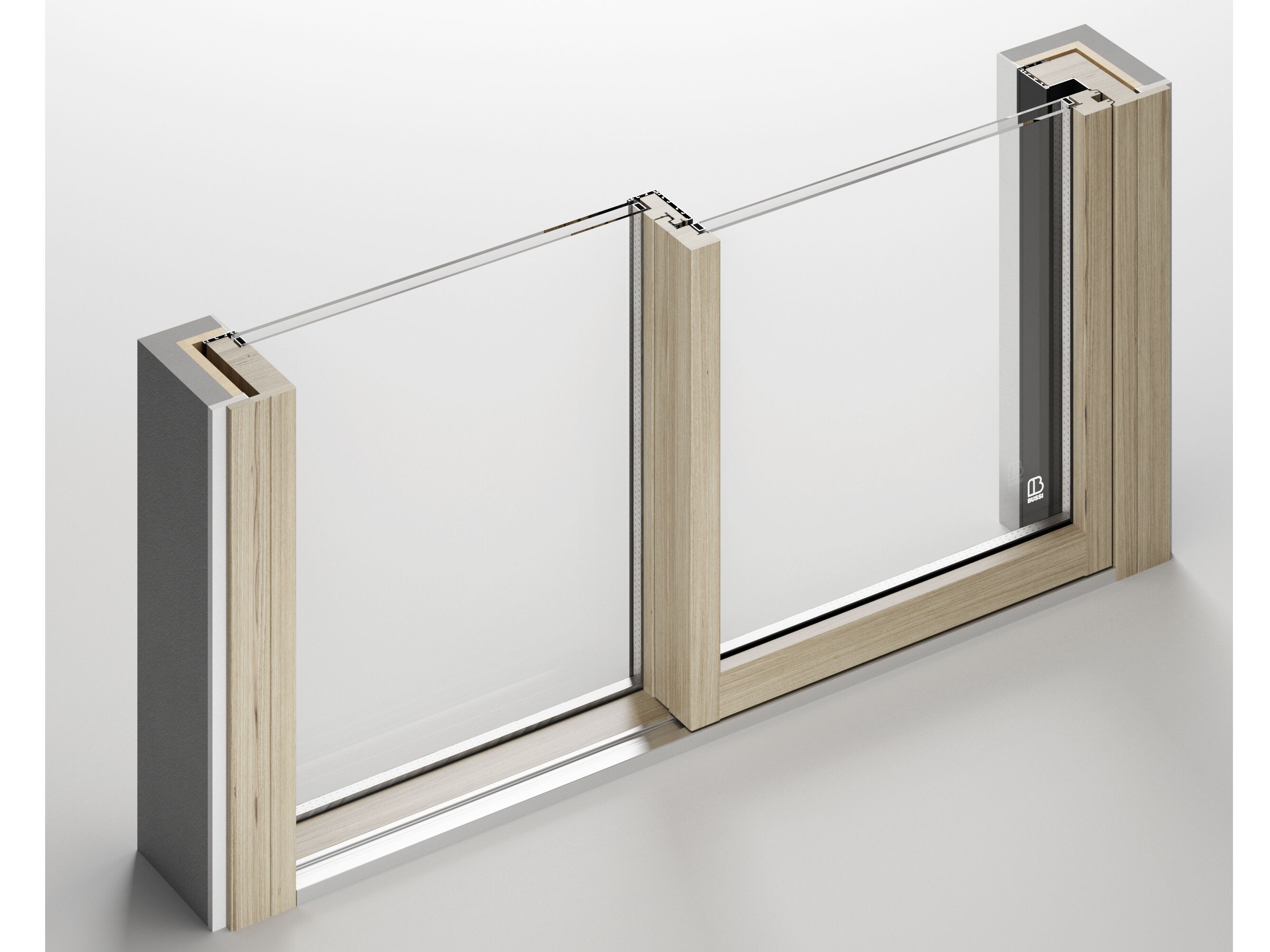 Раздвижное поднимаясь окно Bussi Alzante scorrevole in vetro ARCH-00095380