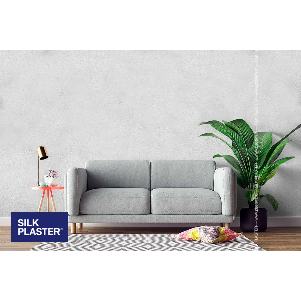 Жидкие обои Silk Plaster Absolute А251 1.1 кг цвет бело-зеленый STLM-2187330 - Вид №3