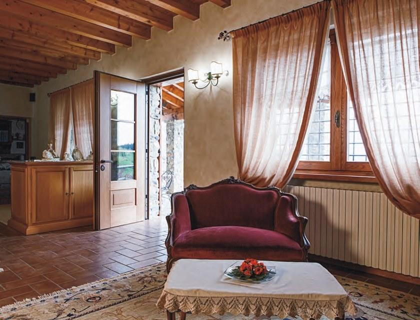 OIKOS VENEZIA Бронированная деревянная входная дверь со стеклянными панелями Evolution sun-id-1432353 - Вид №8