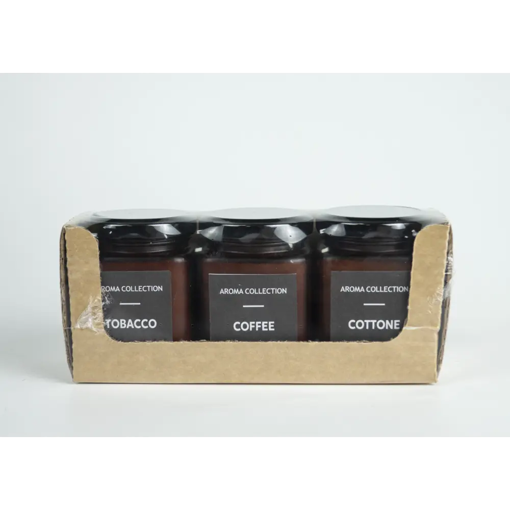 Набор свечей в стакане Evis Parfume-2 8 см цвет коричневый STLM-2033817